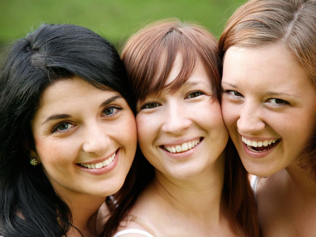 meninas sorriso